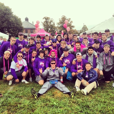 Men’s Lacrosse Team Volunteers at Susan G. Komen Race for the Cure