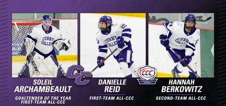 Archambeault Named Goalie of the Year; Reid and Berkowitz Also Recognized by CCC