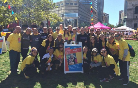 Curry College Women's Soccer Team Volunteers at Jimmy Fund Walk