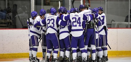 Hockey Edged 4-3 by Visiting Nichols College in the CCC Quarterfinals