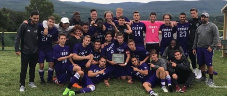 Men's Soccer Captures LINAO Mountaineer Invitational With 2-1 Win Over Southern Vermont
