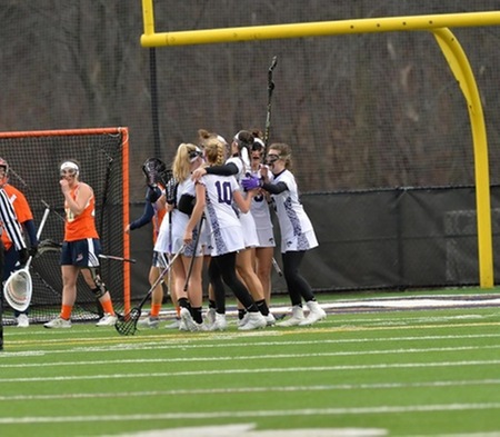 Women's Lacrosse Edges Nichols 14-11 to Earn First Conference Win of the Season